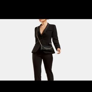 Strathberry Multrees Wallet on Chain Black/White